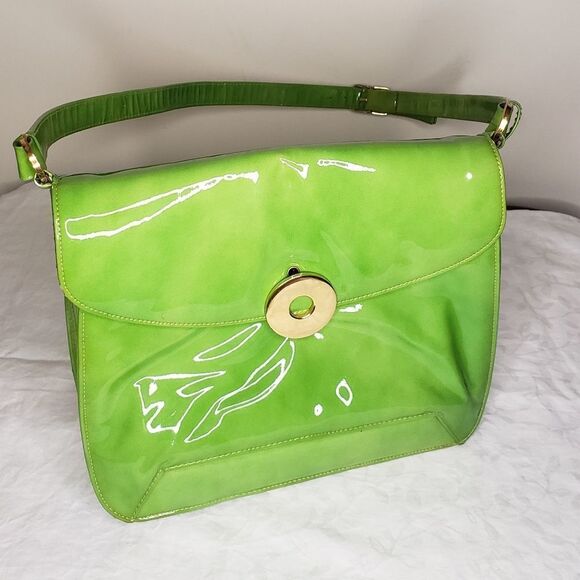 60s patent leather handbag - Picture 1 of 15